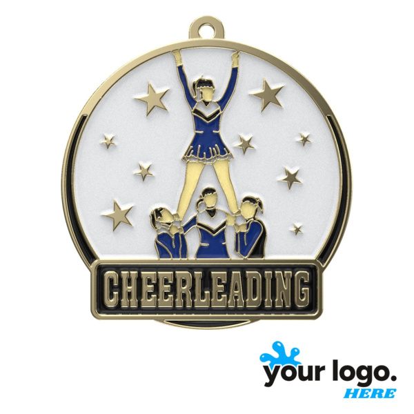 Cheerleader High Tech Medal Thumbnail