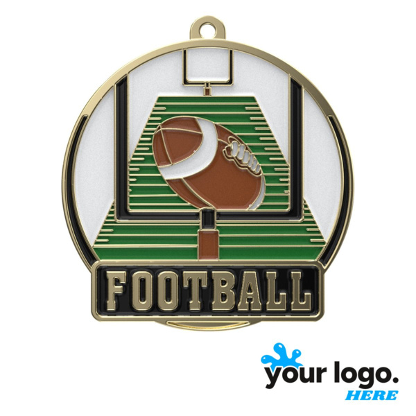 Football High Tech Medal Thumbnail