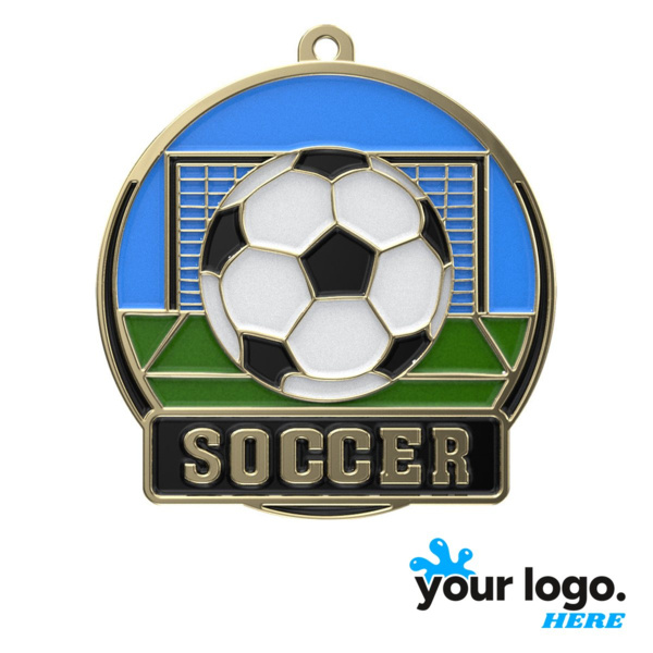 Soccer High Tech Medal Thumbnail
