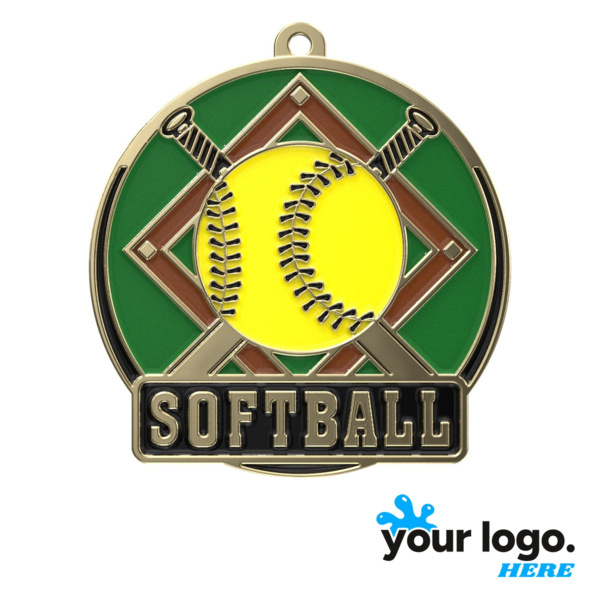 Softball High Tech Medal Thumbnail