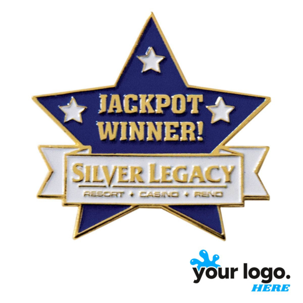 Power Stamped - Soft Enamel Brass Pins Thumbnail
