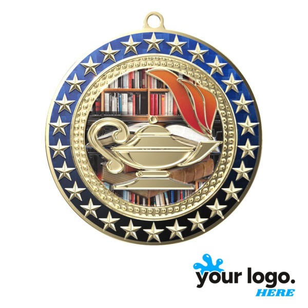 Radiant Star Book & Lamp Medal Thumbnail