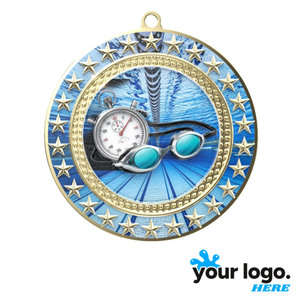Radiant Star Swimming Medal Thumbnail