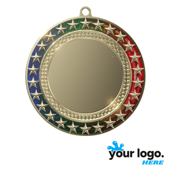 Radiant Star Multicolor Insert Medal Thumbnail