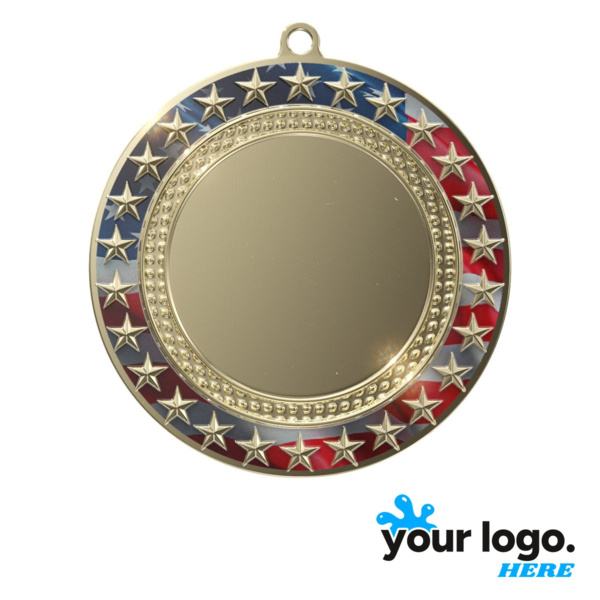 Radiant Star Patriotic Insert Medal Thumbnail