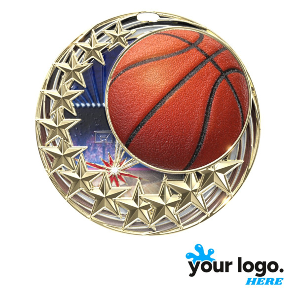 Star Blast Basketball Medal Thumbnail