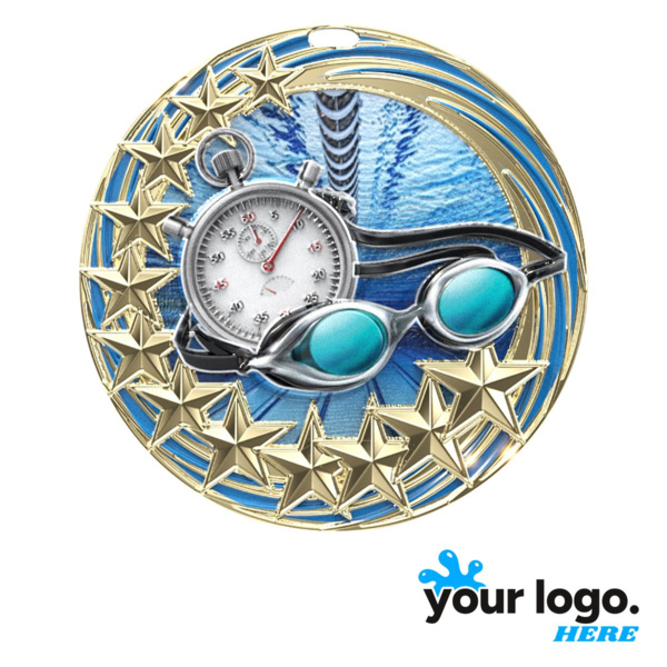 Star Blast Swimming Medal Thumbnail