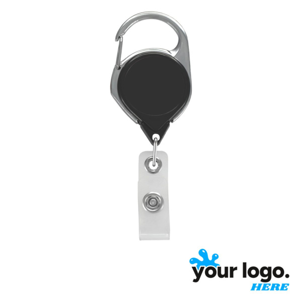 Carabiner Badge Reel w/ Belt Clip Thumbnail