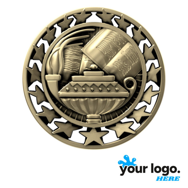 Book & Lamp Star Medal Thumbnail