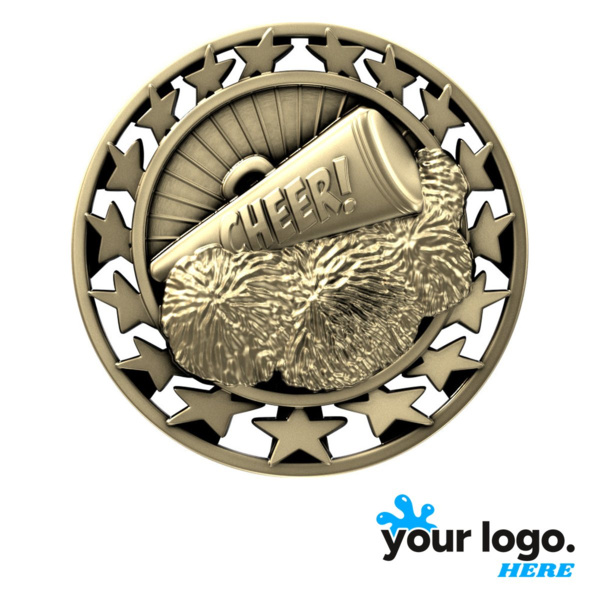 Cheerleading Star Medal Thumbnail