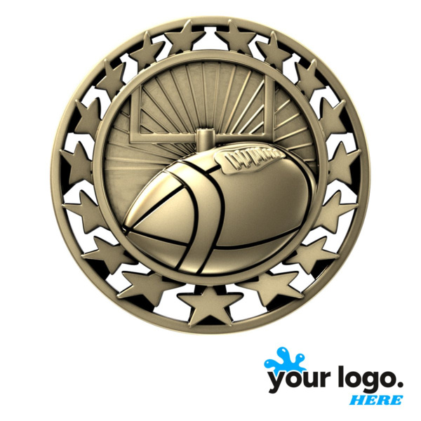 Football Star Medal Thumbnail
