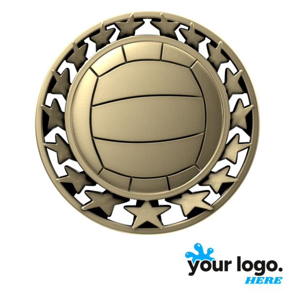 Volleyball Star Medal Thumbnail