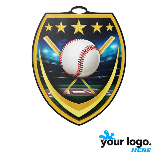 Baseball Shield Medal Thumbnail