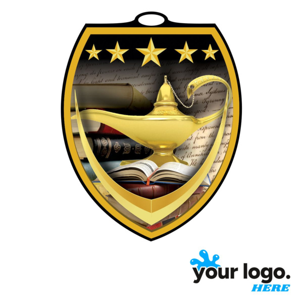 Book & Lamp Shield Medal Thumbnail