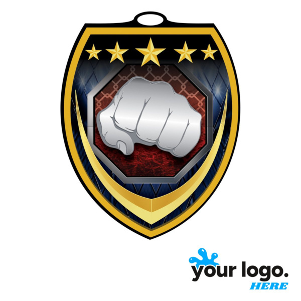 Martial Arts Shield Medal Thumbnail