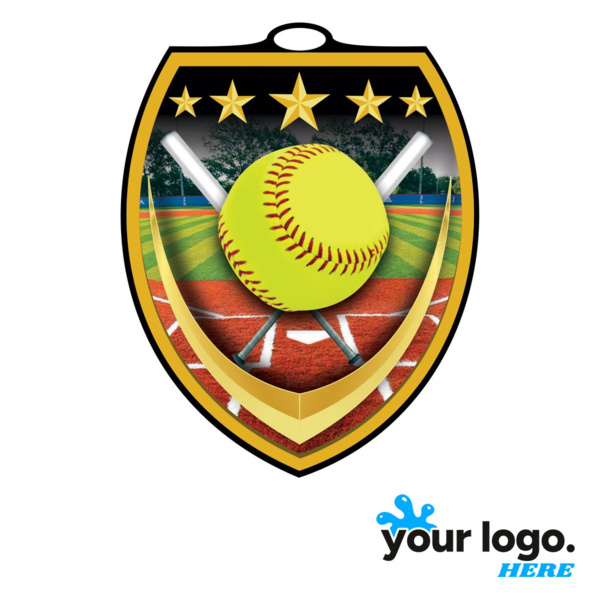 Softball Shield Medal Thumbnail
