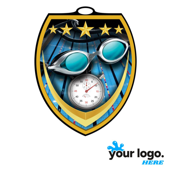 Swimming Shield Medal Thumbnail