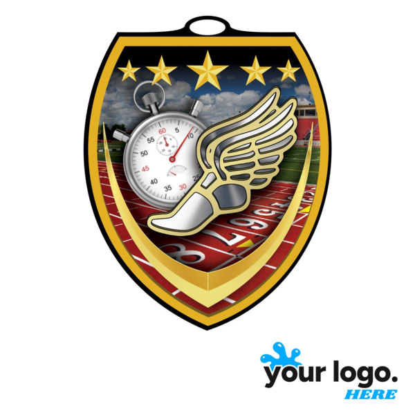 Track Shield Medal Thumbnail
