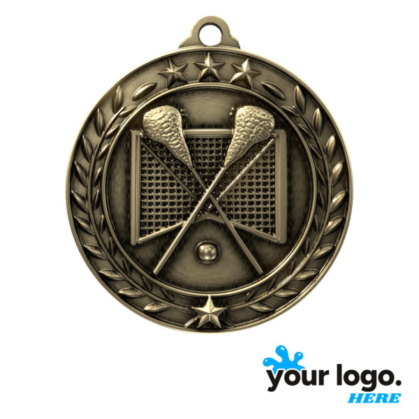 Lacrosse Wreath Award Medal Thumbnail