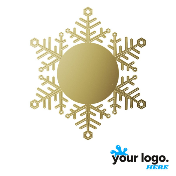 Snowflake Holiday Ornament in Gold Thumbnail