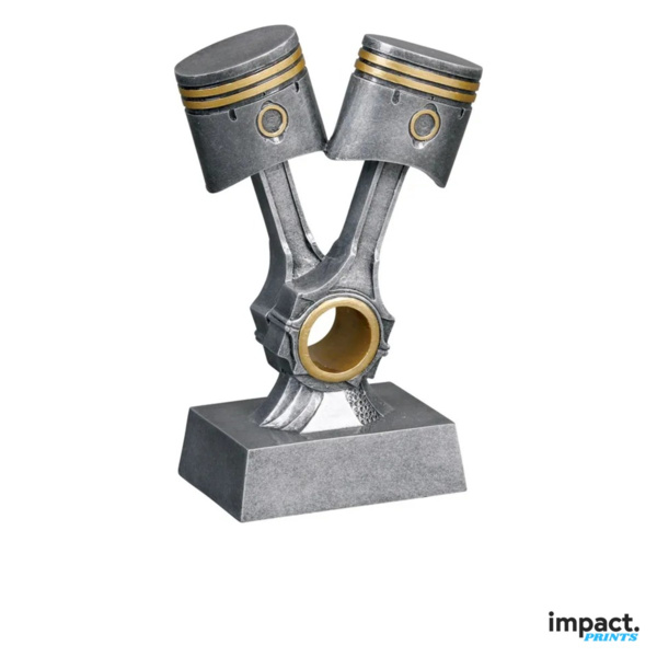 Double Piston Resin Trophy 8.25 Inch Thumbnail