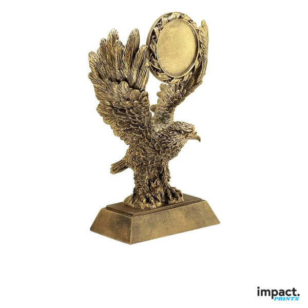 Gold Eagle Resin Trophy with 2-Inch Insert Holder Thumbnail