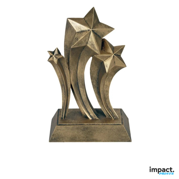 Gold Star Resin Achievement Trophy Thumbnail