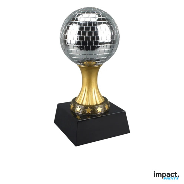 Mirror Ball Dance Resin Trophy, 6 or 12-Inch Thumbnail