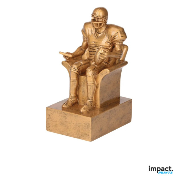 Gold Fantasy Football Armchair Resin Trophy Thumbnail