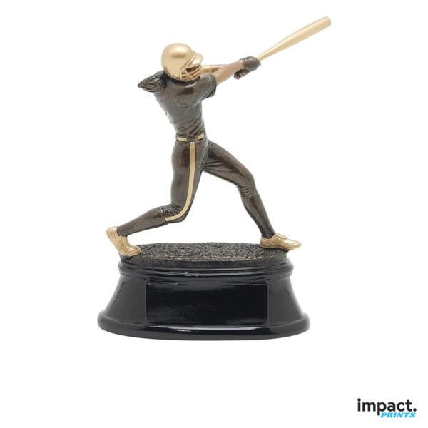 Softball Power Resin Trophy, Four Heights Thumbnail