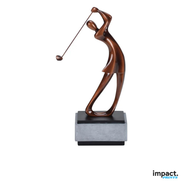 Women's Modern Golf Resin Trophy (12 Inch) Thumbnail