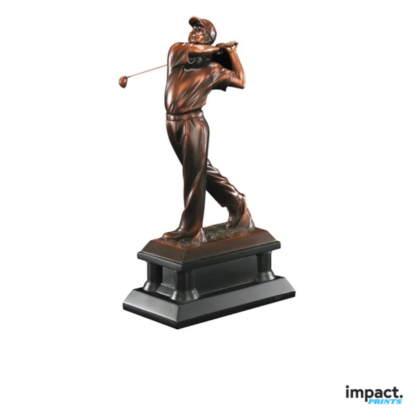 Men's Bronze Golf Resin Trophy (12-16 Inch) Thumbnail