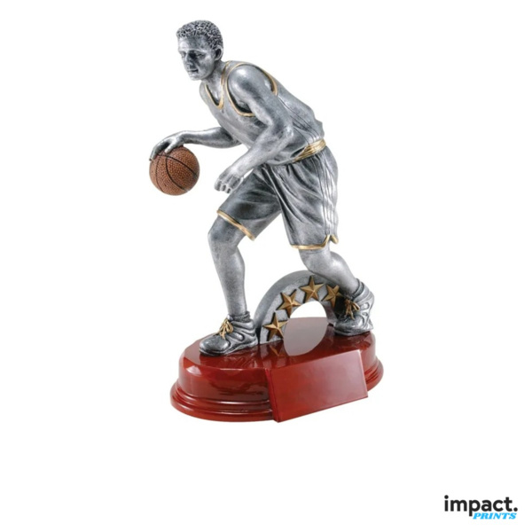 Men's Basketball Player Resin Trophy Thumbnail