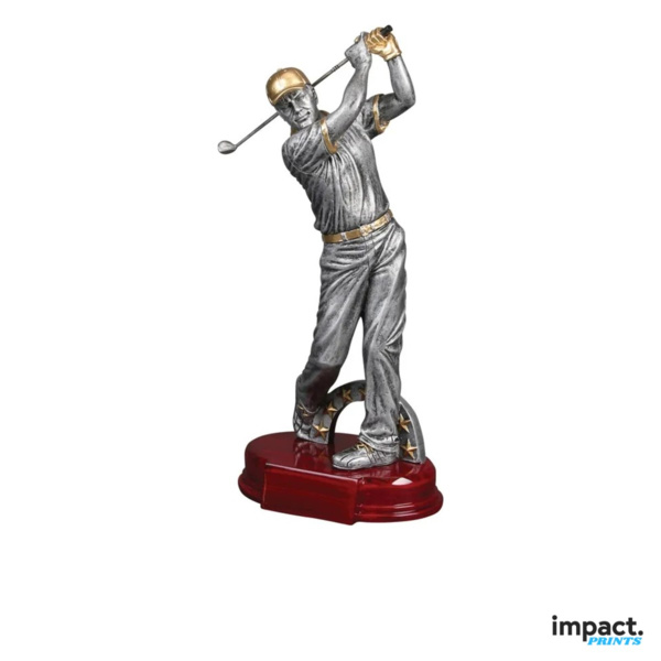 Men's Modern Golfer Resin Trophy (6-12 Inch) Thumbnail