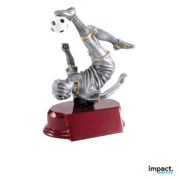 Men's Soccer Player Resin Trophy Thumbnail