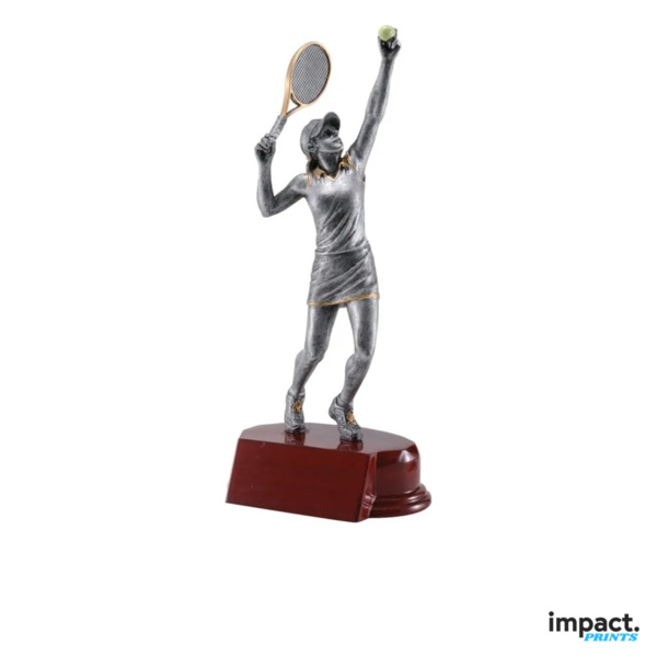 Women's Tennis Resin Trophy Thumbnail