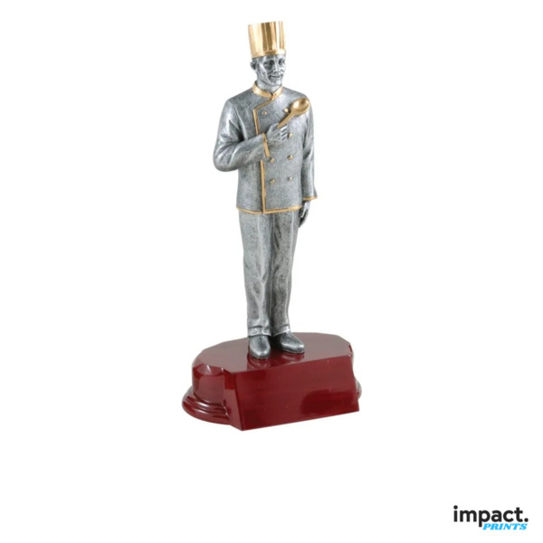 Male Chef Resin Trophy Thumbnail