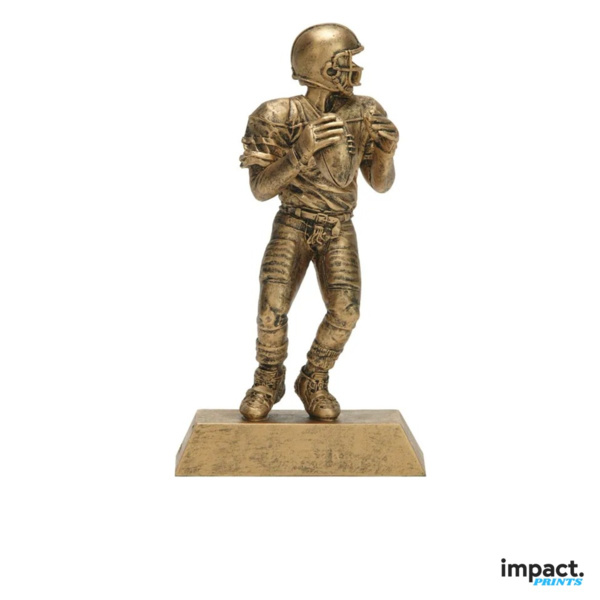 Gold Football Quarterback Resin Trophy Thumbnail