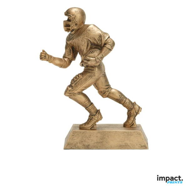 Gold Football Runner Resin Trophy Thumbnail