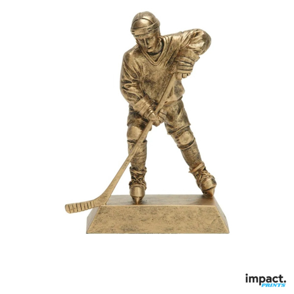 Gold Hockey Player Resin Trophy Thumbnail