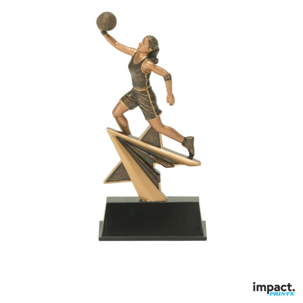 Star Power Girls Basketball Resin Trophy Thumbnail