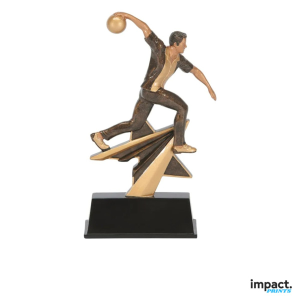 Star Power Mens Bowling Resin Trophy Thumbnail