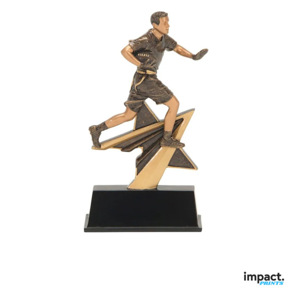 Star Power Flag Football Resin Trophy Thumbnail