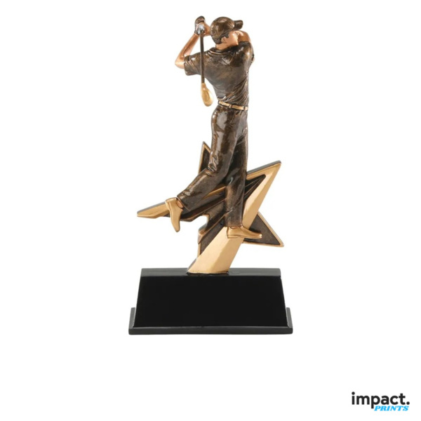Star Power Golf Resin Trophy Thumbnail