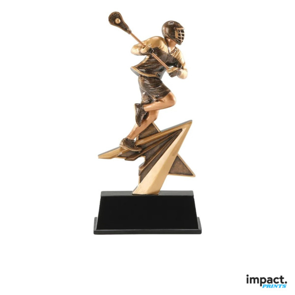 Star Power Lacrosse Resin Trophy Thumbnail