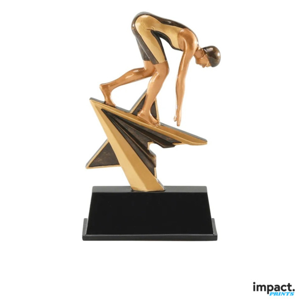 Star Power Female Swimmer Resin Trophy Thumbnail