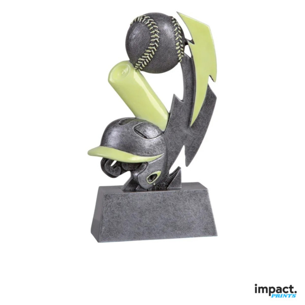 Glow in the Dark Baseball Resin Trophy Thumbnail