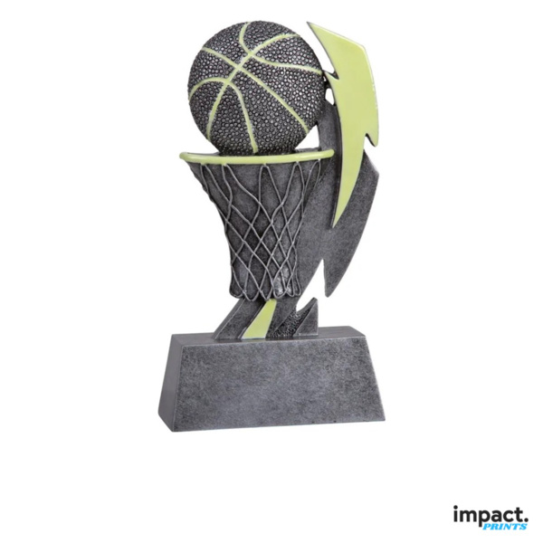 Glow in the Dark Basketball Resin Trophy Thumbnail
