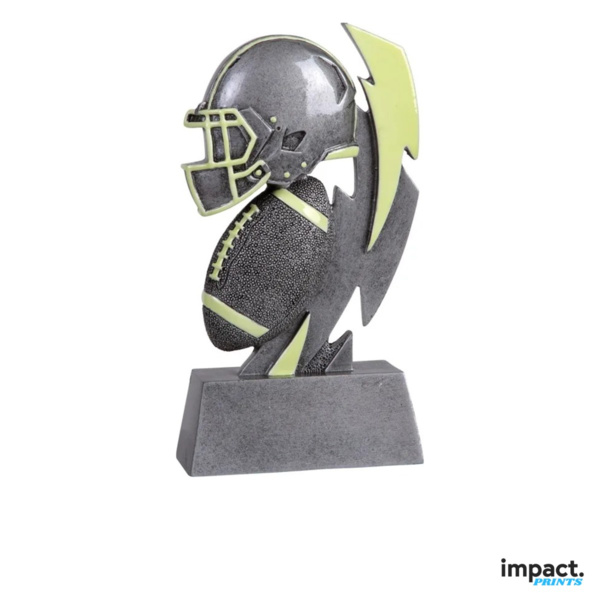 Glow in the Dark Football Resin Trophy Thumbnail