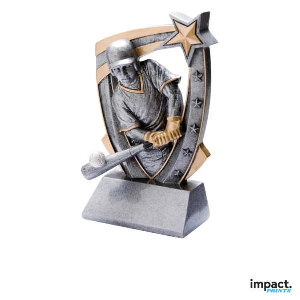 3D Star Baseball Resin Trophy Thumbnail